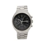 A 1970S STEEL OMEGA SPEEDMASTER PROFESSIONAL MARK IV AUTOMATIC CHRONOGRAPH WRIST WATCH