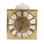WILLIAM GREEN, MILTON. AN EARLY 18TH CENTURY HOOK AND SPIKE WALL CLOCK