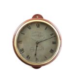 WILLIAM BUCKALL, LONDON A GEORGE III MAHOGANY SALT BOX FUSEE WALL CLOCK