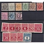 Bosnia and Herzegovina Austro-Hungarian Military post 1900 SG148-149,151-152,154-156 158-161fine
