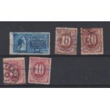 USA 1885-Special Delivery SGE217 fine used cat value £70 Scott E1, USA 1887-1889-Postage due, 10