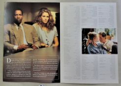 Film Brochure, The Pelican Brief, 1993, A4 size poster cover opens out to centrefold that contains