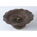 AN 19TH CENTURY ENAMELLED AND SILVER INLAID BRASS WASH BASIN (DASHSHUI), probably Kokand,