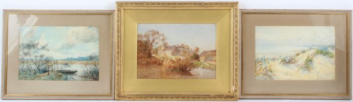 A Z HERRMAN (EARLY 20TH CENTURY) Three views, including Arundel Castle three watercolours one signed