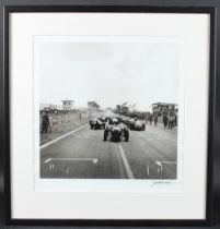 MOTOR RACING INTEREST; JESSE ALEXANDER (1929-2021) Reims Grand Prix c.1956, silver print photograph,