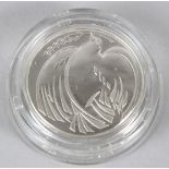 AN ELIZABETH II SILVER TWO POUNDS in a Royal Mint case.