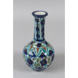 A QAJAR POTTERY VASE 7ins high