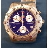 Tag Heuer stainless steel Professional 200M quartz calendar chronograph watch, CK1112-0, TY1325.