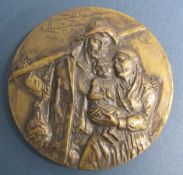 Bronze medallion xunta de galicia conselleria de pesca marisqueo e cultivos marinos commemorative