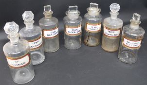 7 Chemist Apothecary jars