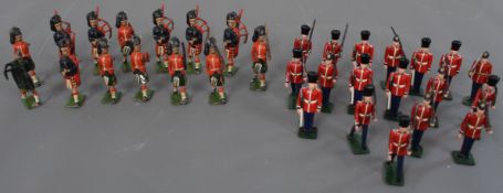 32 lead soldiers in two sets (some marked Britains)