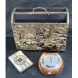 A vintage aneroid barometer,