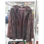 A vintage Victor Segall fur coat.