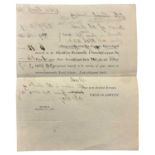 SAMUEL HOOD Parliamentary election leaflet, 1806. “Sir, being anxious that Sir Samuel Hood, should