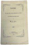 SOUTH AFRICA COLONIZATION. NATAL EN NIEUW-GELDERLAND en de vooruitzigten der kolonisatie aldaar.