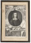 Two Framed and Glazed medical portraits. Cooper engravings. The first; Half-length portrait of