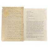 SLAVERY INTEREST JAMAICA. Manuscript Document “5996 Jamaica at the court of St James The 16th of