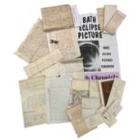 EPHEMERA - MANUSCRIPT COLLECTION. A Box of ephemera, and manuscripts mostly 18th and 17th century.