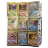 POKEMON TCG: One folder containing an extensive quantity of 1995 - 1998 cards, largely Fossil and