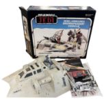 A vintage boxed Palitoy Star Wars: Return of the Jedi Revel Armoured Snowspeeder vehicle (