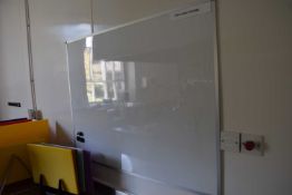 A whiteboard, width 120cm., height 90cm