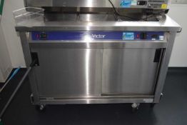 A Victor bain marie and hot cupboard