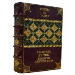 DECORATIVE POETRY BINDING: POEMS OF TO-DAY, FIRST AND SECOND SERIES, London, Published by The