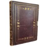 ILLUMINATED MANUSCRIPT ALBUM c1850. Folio. Album of Jane Stanley Charlotte, Roughen Park Ireland.