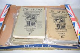 One box of The Studio Illustrated Magazine of Fine & Applied Art, the earliest 1897 and the latest