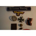Quantity of Reproduction Second World War Third Reich insignia to include Hermann Goring division