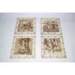 Wedgwood: 19th Century "Old English" Months of the Year 8inch Tiles