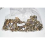 An extensive collection of military brass buttons over 50 -100 in the lot
