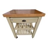 Small Butchers block 70 cm wide x 50 cm deep x 89 cm high