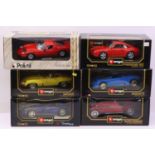 Burago and Polistil 1/18th scale diecast group, to include Burago Alfa Romeo 8C 2300 Monza, Burago