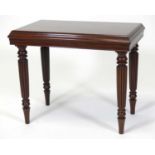 A 19th century mahogany bidet in the manner of Gillows, the top having a moulded edge, w.57cm, d.