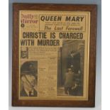 A collection of miscellaneous items relating to 1950's serial killer John Christie, to include 10