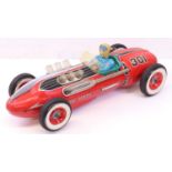 C1960 Modern Toys of Japan tinplate large-scale Champion Race car, reference number 301,