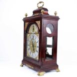 William Rabone & Crinsoz of London - a circa 1770 mahogany bracket clock, having an arched brass