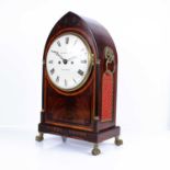 Perigal & Duterrau of Bond Street, London - a circa 1810 mahogany lancet-topped bracket clock,
