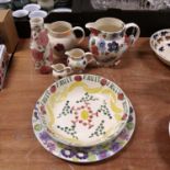 A collection of Emma Bridgewater Ceramics to include a large serving platter, decorated with