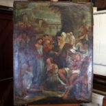 After Rubens - The Raising of Lazarus, oil on canvas (a/f), 106 x 81cm