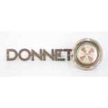 Automobilia, a collection of items to include a Humber spanner, three chromed tumbler switches, a