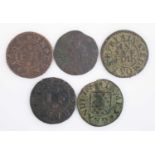 Suffolk, a collection of 17th century tokens to include Bury St Edmunds: John Fareloth 1667