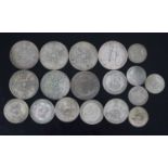Great Britain, a collection of miscellaneous coins to include Edward VII florin (worn), various