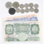 Great Britain, a collection of coins to include commemorative crowns, florins, sixpences and