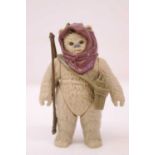 Kenner Star Wars vintage complete Warok (ewok) 3 3/4" figure, Last 17, with tri logo used 70 backing
