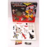 Hasbro Transformers G1 1985 Aerialbot Air Warrior Superion comprising: 1 Silverbolt SST Jet, 2