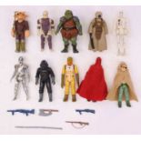 Collection of vintage Star Wars Palitoy/Kenner 3 3/4" action figures, to include Tie Fighter
