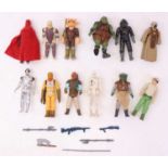 Collection of vintage Star Wars Palitoy/Kenner 3 3/4" action figures, to include Tie Fighter