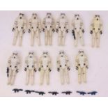 11 various loose Star Wars vintage Stormtrooper figures, to include 3x China Wide Mouth, complete